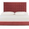 Safavieh Tsarina Dusty Rose Velvet Tufted Bed Bedroom