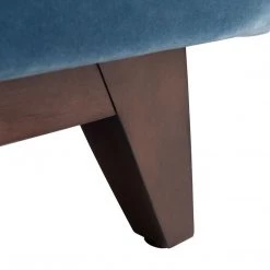 Safavieh Bedroom Tsarina Dusty Blue Velvet Tufted Bed