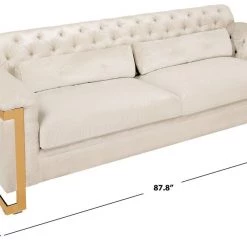 Safavieh Lethbridge Velvet Sofa Living Room