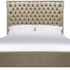 Safavieh Chester Champagne Velvet Bed