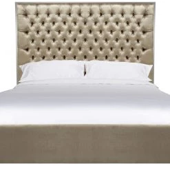 Safavieh Chester Champagne Velvet Bed