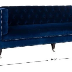 Safavieh Living Room Miller Velvet Sofa