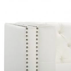 Safavieh Miller Tufted Leather Sofa Living Room