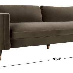 Safavieh Living Room Winford Velvet Sofa
