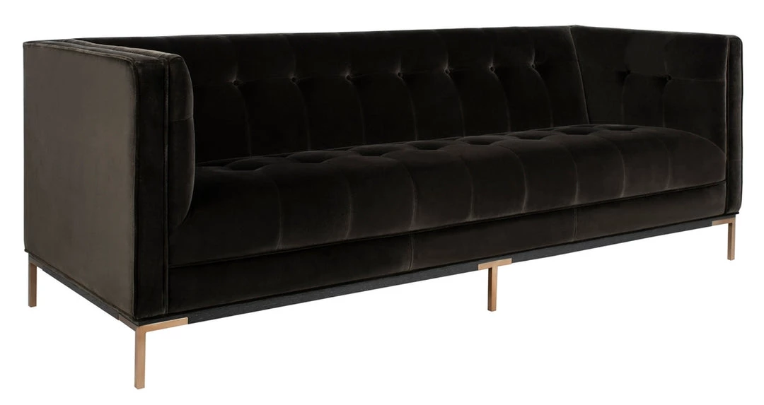 Safavieh Sienne Tufted Velvet Sofa Living Room