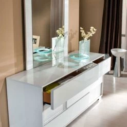 VIG Beds & Headboards Modrest Ancona Italian Modern White Bedroom Set By Hollywood Glam