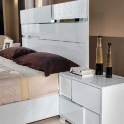 VIG Beds & Headboards Modrest Ancona Italian Modern White Bedroom Set By Hollywood Glam