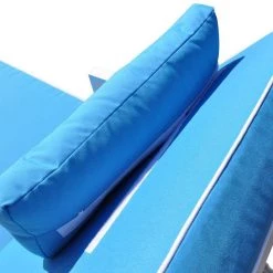 VIG Living Room Renava Tampa Outdoor Blue & White Sun Bed & End Table Set