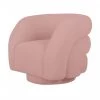 VIG Living Room Modrest Lamar - Modern Pink Sherpa Accent Chair