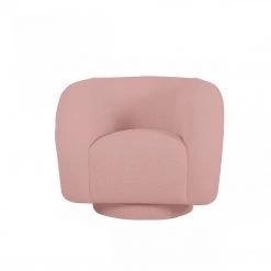 VIG Living Room Modrest Lamar - Modern Pink Sherpa Accent Chair