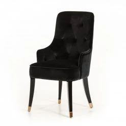 VIG Dining Room A&X Larissa Modern Black Fabric Dining Chair