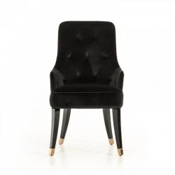 VIG Dining Room A&X Larissa Modern Black Fabric Dining Chair