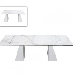 VIG Modrest Latrobe - Modern White Ceramic Quartz 118