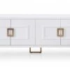 VIG Living Room Modrest Leah - Contemporary White High Gloss & Champagne Gold Buffet
