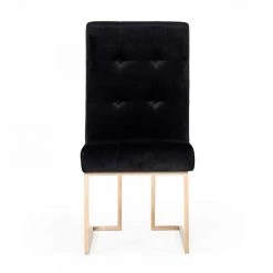 VIG Modrest Legend - Modern Black & Rosegold Dining Chair (Set Of 2) Dining Room