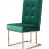 VIG Modrest Legend Modern Green Velvet & Rosegold Dining Chair (Set Of 2) Dining Room