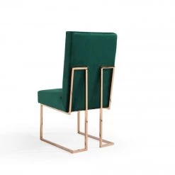 VIG Modrest Legend Modern Green Velvet & Rosegold Dining Chair (Set Of 2) Dining Room