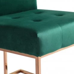 VIG Modrest Legend Modern Green Velvet & Rosegold Dining Chair (Set Of 2) Dining Room