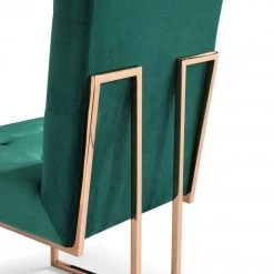 VIG Modrest Legend Modern Green Velvet & Rosegold Dining Chair (Set Of 2) Dining Room