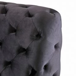 VIG Modrest Legend - Modern Black Velvet & Rosegold Bed