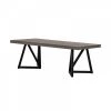 VIG Modrest Richmond Modern Concrete & Black Metal Coffee Table Living Room