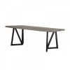 VIG Dining Room Modrest Richmond Modern Concrete & Black Metal Dining Table
