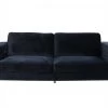 VIG Living Room Divani Casa Lori - Modern Velvet Glam Black & Gold Sofa By Hollywood Glam