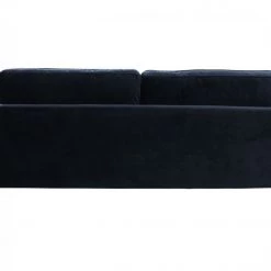 VIG Living Room Divani Casa Lori - Modern Velvet Glam Black & Gold Sofa By Hollywood Glam
