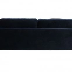 VIG Living Room Divani Casa Lori - Modern Velvet Glam Black & Gold Sofa Set