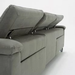 VIG Divani Casa Maine Modern Grey Velvet Sofa W/ Electric Recliners
