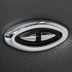 VIG Living Room Divani Casa Maine - Modern Dark Grey Eco-Leather Left Facing Sectional Sofa With Recliner