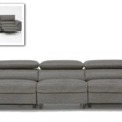 VIG Divani Casa Maine - Modern Dark Grey Fabric Sofa W/ Electric Recliners