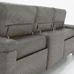 VIG Divani Casa Maine - Modern Dark Grey Fabric Sofa W/ Electric Recliners