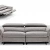 VIG Divani Casa Maine - Modern Light Grey Fabric Sofa W/ Electric Recliners By Hollywood Glam Living Room