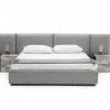 VIG Nova Domus Maranello - Modern Grey Fabric Bed W/ Two Nightstands