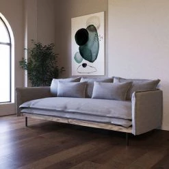 VIG Divani Casa Mathis - Modern Grey Fabric Sofa