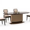 VIG A&X Matilda - Glam Black & Copper Dining Table