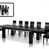 VIG Modrest Maxi Modern Black Oak Dining Table Dining Room