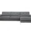 VIG Living Room Divani Casa Forli - Modern Grey Fabric Right Facing Sectional Sofa