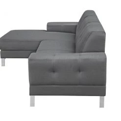 VIG Divani Casa Forli - Modern Grey Fabric Left Facing Sectional Sofa