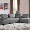 VIG Divani Casa Edgar - Modern Grey Fabric Modular Sectional Sofa