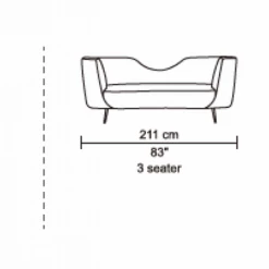 VIG Divani Casa Loretta Modern Green Velvet Sofa Living Room
