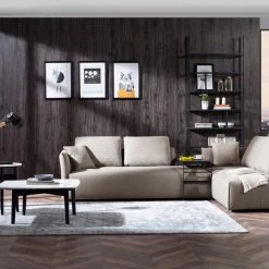 VIG Divani Casa - Polson Modern Light Grey Fabric Modular Sectional Sofa Bed Living Room