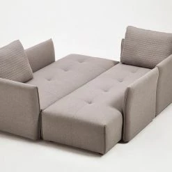 VIG Divani Casa - Polson Modern Light Grey Fabric Modular Sectional Sofa Bed Living Room