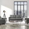 VIG Divani Casa Clark Modern Grey & Beige Fabric Sofa Set