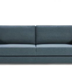 VIG Divani Casa Fredonia Modern Blue-Green Fabric Sofa Bed W/ Storage Living Room