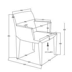 VIG Dining Room Modrest Medford Modern Grey Fabric Dining Chair