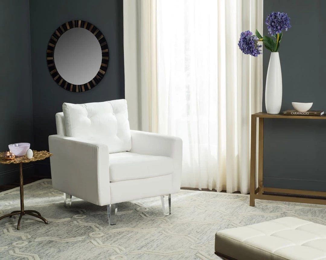 Safavieh Living Room Leandra Tufted Acrylic