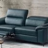 VIG Divani Casa Melstone - Modern Blue Leatherette Sofa W/ Electric Recliners