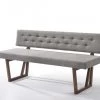 VIG Modrest Jordan Modern Grey & Walnut Dining Bench Bedroom